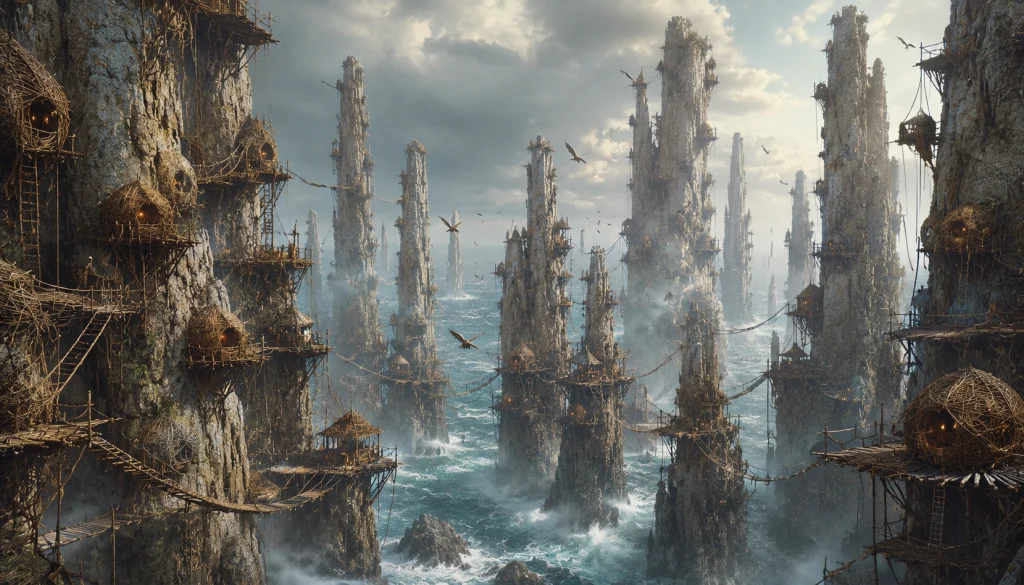 Where the cliffs rise, the sea rages, and the sky belongs to the bold.